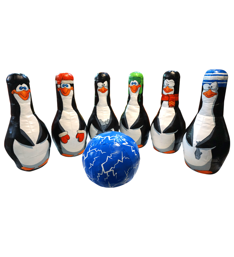Кегли надувные Пингвинчики Детские площадки