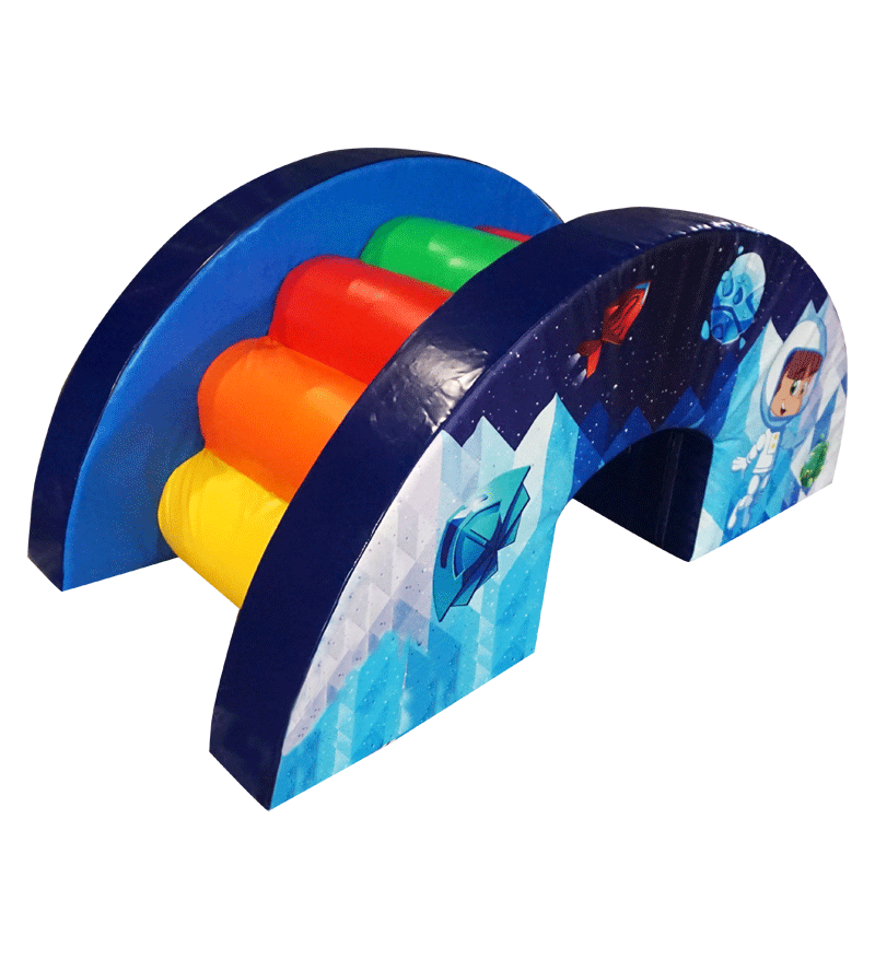 Горка для сухого бассейна с печатью Радуга-2 Детские площадки